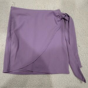 Pink Lily Lavender Mini Wrap Skirt Women’s Sz L